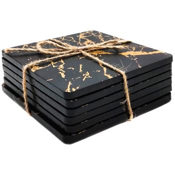 Набір костерів квадратних 10*11,5*5см 6шт - купити, ціни на Таврія В - фото 2