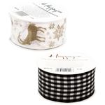 Лента текстильная на катушке в ассортименте 15мм х 4м / 25мм х Зм