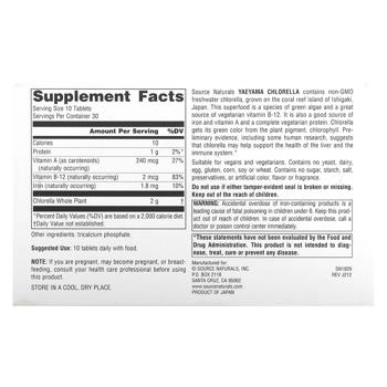 Source Naturals Yaeyama Chlorella 200mg 300 tablets - buy, prices for Biotus - photo 2