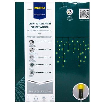 Metro Professional Light Icicle with Color Switch 100LED 5m - buy, prices for METRO - photo 4