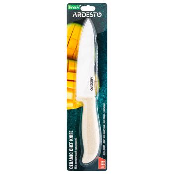 Ardesto Fresh Ceramic Beige Cook Knife 15cm - buy, prices for ULTRAMARKET - photo 1