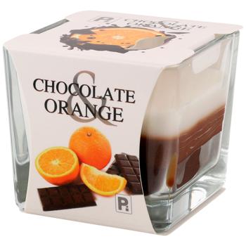 Свічка ароматична Pako If Шоколад-апельсин 70х63мм - купити, ціни на КОСМОС - фото 1