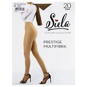 Колготы женские Siela Prestige Multifibra daino 20ден 5XL - купить, цены на МегаМаркет - фото 1