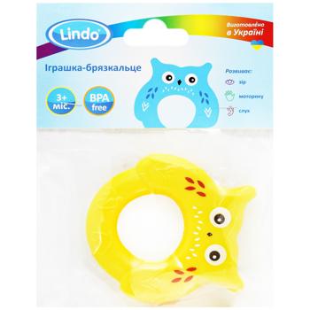 Игрушка-погремушка Lindo Сова в ассортименте - купить, цены на - фото 4