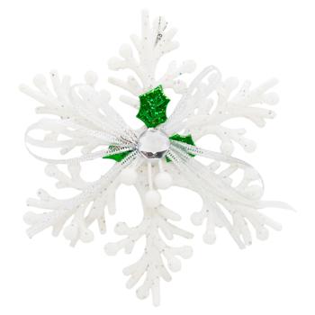 White Snowflake Decoration 15*13*1cm YE759W - buy, prices for - photo 1