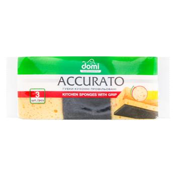 Губки кухонні Domi великі 3шт - купити, ціни на Таврія В - фото 1