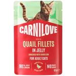 Корм вологий Carnilove з перепілкою та кульбабою для котів 85г