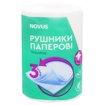 Полотенца бумажные Novus трехслойные - купить, цены на NOVUS - фото 1