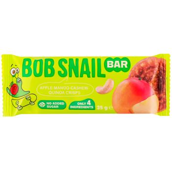 Батончик Bob Snail яблуко-манго-кеш’ю-кіноа 35г - купити, ціни на КОСМОС - фото 1