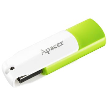 Флеш-накопичувач Apacer USB 2.0 Green-White 64GB - купити, ціни на Auchan - фото 1