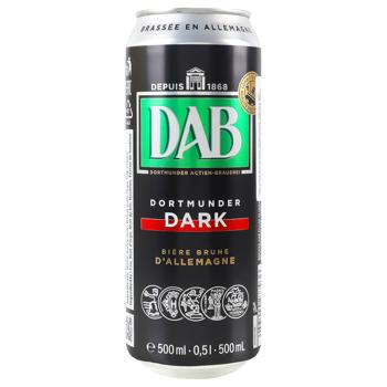 DAB Dark Beer 4.9% 0.5l - buy, prices for Chudo Market - photo 1