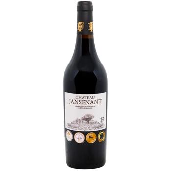 Faure Chateau Jansenant Cotes de Bourg Red Dry Wine 14% 0.75l - buy, prices for WINETIME - photo 1