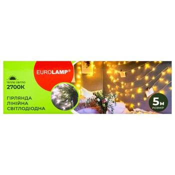 Гирлянда светодиодная Eurolamp линейная 50 диодов 2700К 5м - купить, цены на - фото 4