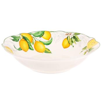 Bona Di Sicilian Lemon Porcelain Plate 1l