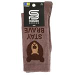 Premier Socks Stay Brave Men's Socks s.27 Brown