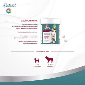 Мультивитамины 8in1 Excel Daily Supplement для собак малых пород 70шт - купить, цены на MasterZoo - фото 8
