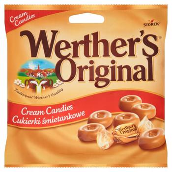 Цукерки Werthers Original Льодяники вершкова карамель 90г - купить, цены на NOVUS - фото 1