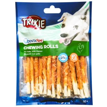 Trixie Denta Fun Stick with Chicken Dog Snack for Cleaning Teeth 12cm 30pcs 240g - buy, prices for MasterZoo - photo 1