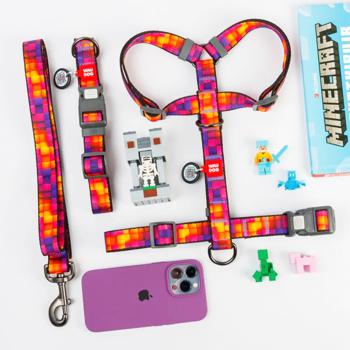 Waudog Nylon Dog Collar with QR Passport 23-35cm/15mm with 3D Cube Design - buy, prices for MasterZoo - photo 5