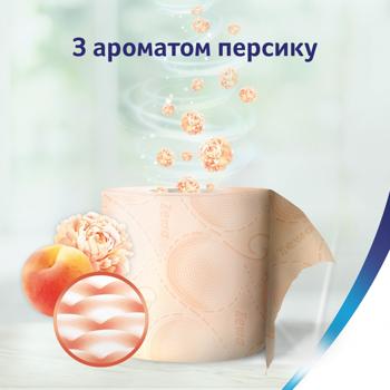 Туалетний папір Zewa Deluxe Cashmere Peach 3-шаровий 12шт - купити, ціни на Cупермаркет "Харків" - фото 6