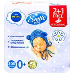 Салфетки влажные Smile baby с ромашкой и алоэ 300шт