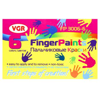 Фарби пальчикові VGR 6 кольорів - купити, ціни на За Раз - фото 2