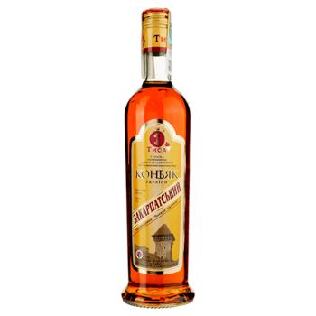 Tisa Zakarpatskyi 4 Years Cognac of Ukraine 40% 0.5l - buy, prices for - photo 3