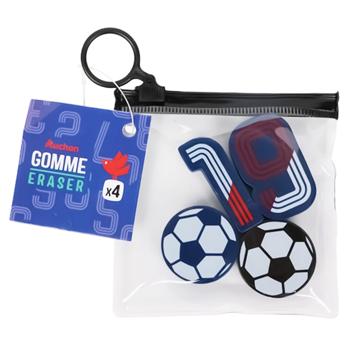 Auchan Football Eraser Set 4pcs - buy, prices for Auchan - photo 1