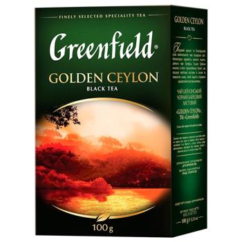 Greenfield Golden Ceylon Black Tea 100g - buy, prices for ULTRAMARKET - photo 1