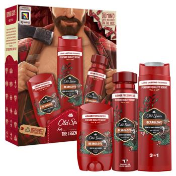 Old Spice Bearglove Solid Deodorant 50ml + Old Spice Bearglove Aerosol Deodorant 150ml + Old Spice Bearglove Shower Gel 2in1 250ml Gift Set - buy, prices for - photo 2