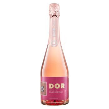 Dor Rose Semi Sweet Sparkling Wine 11.5% 0.75l - buy, prices for Za Raz - photo 1