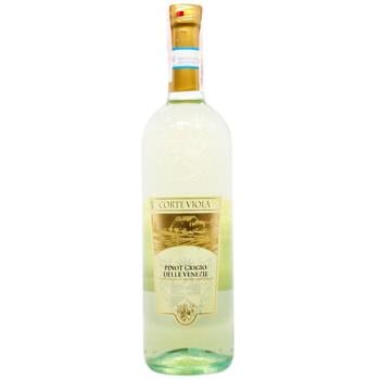 Вино Corte Viola Pinot Grigio Delle Venezie белое сухое 12% 0.75л - купить, цены на Cупермаркет "Харьков" - фото 1