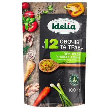 Приправа Idelia 12 овочів та трав 100г - купити, ціни на Торба - фото 1
