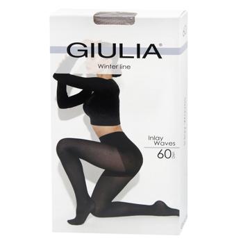 Giulia Inlay Waves 60 Den Women's Tights s.4 Simply Taupe - buy, prices for - photo 3