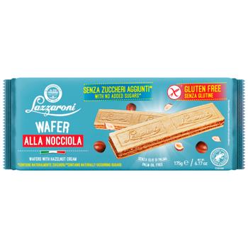 Ваф. Lazzaroni 175г безглютен. Фундук, без  цукру (Італія) - купити, ціни на КОСМОС - фото 1