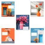 Зошит Yes Charm of Colors клітинка А5 96 аркушів