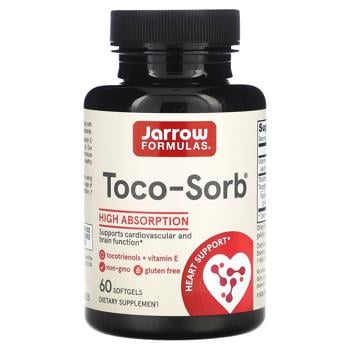 Вітамін Е і токотрінол, Tocotrienols and Vitamin E, Jarrow Formulas, 60 капсул