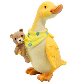 Bona Di Duckling with Teddy Bear Yellow Statuette 8x6.5x10cm - buy, prices for WINETIME - photo 1