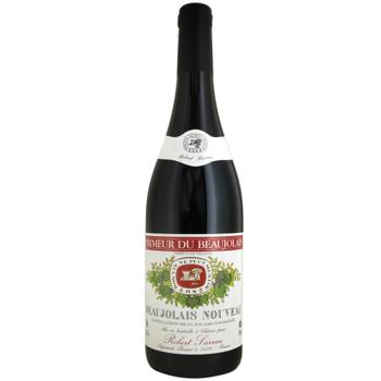 Вино Robert Sarrau Beaujolais Nouveau красное сухое 12,5% 0,75л