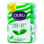 Duru Solid Soap with Green Tea Extract and Moisturizer Cream 4pcs*80g