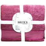 Простирадло Biltex махрове сливовий 150х200см