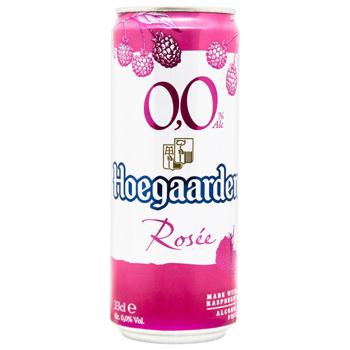 Hoegaarden Rosee Light Non-alcoholic Beer with Raspberry Flavor 0.33l - buy, prices for ULTRAMARKET - photo 1