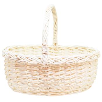 Church White Medium Wicker Basket - buy, prices for WINETIME - photo 1