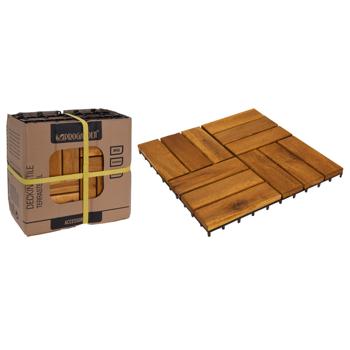 ProGarden Squares Acacia Decking Tile 30x30cm 9pcs - buy, prices for - photo 3