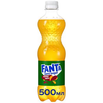 Напиток газированный Fanta Zero Sugar Манго 0,5л