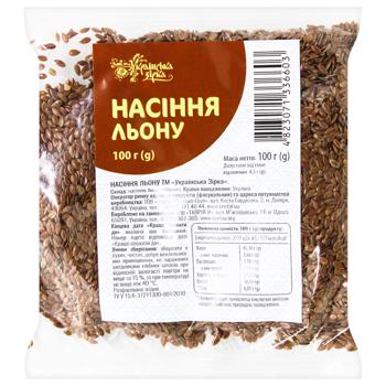 Ukrayinska Zirka Flax Seeds 100g - buy, prices for COSMOS - photo 1