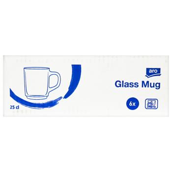 Aro Glass Mug 260ml 6pcs - buy, prices for METRO - photo 4