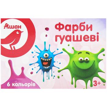 Auchan Gouache Paint 10ml x 6pcs - buy, prices for - photo 2