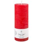 Candy Light Red Cylinder Candle 6x20cm