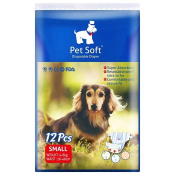 Підгузки Pet Soft для собак 39*29см 12шт